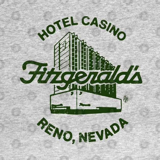 Retro Vintage Fitzgerald's Hotel Casino Las Vegas by StudioPM71